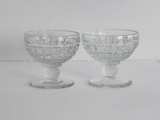 Heisey Glass Co Victorian Coupe Saucer Champagne 5ozs - Pair