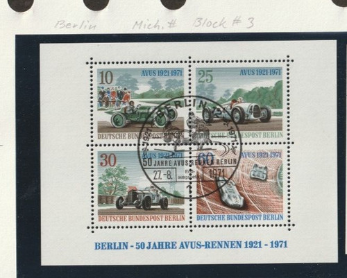 Germany berlin 1971 - berlin, bl.3
