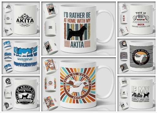 Akita mug dog owner - akita, christmas