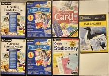 Joblot of Greeting Card Making PC Software CD ROMs & More Bundle of 7 CDs