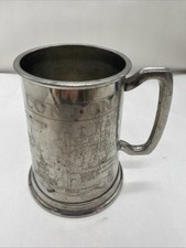 English pint pewter tankard - english,