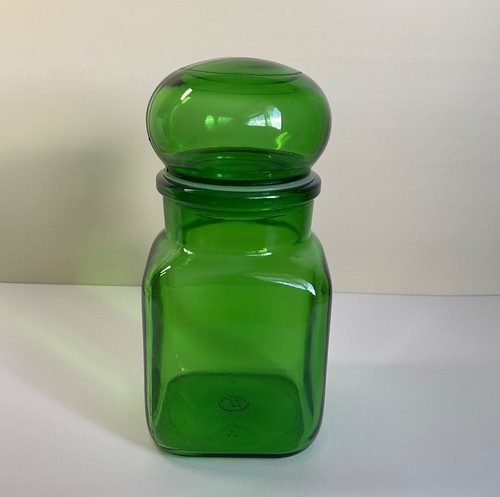 Vintage green glass bubble - green,