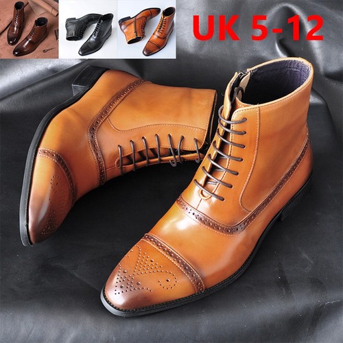 Mens brogue boots new - boots, smart