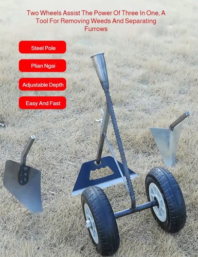Garden wheel hoe cultivator - wheel,