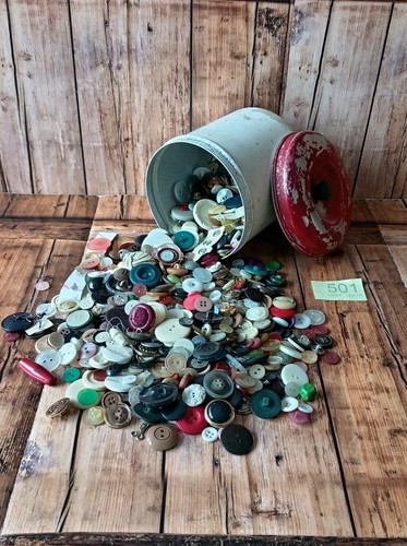 Storage tin buttons sewing - storage,