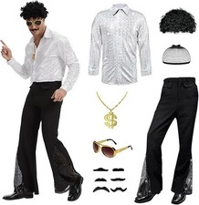 Mens Costume Disco Retro 70s