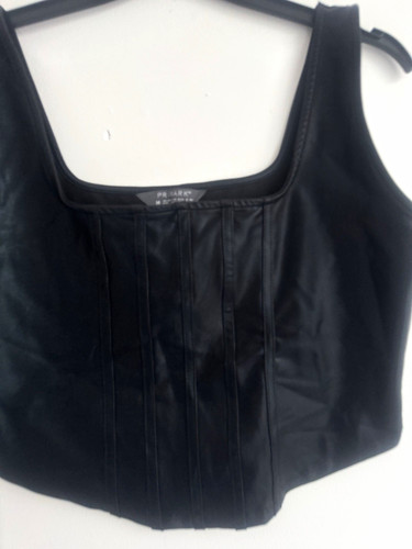 Primark black faux leather - black,