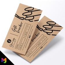 Custom Recyclable Kraft Gift Vouchers | Nail Technician Nails Beauty Therapy 2