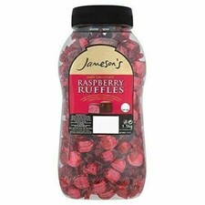Jameson's Raspberry Ruffles Full Gift Jar 1.5kg - Dark Chocolate Coconut Fondant