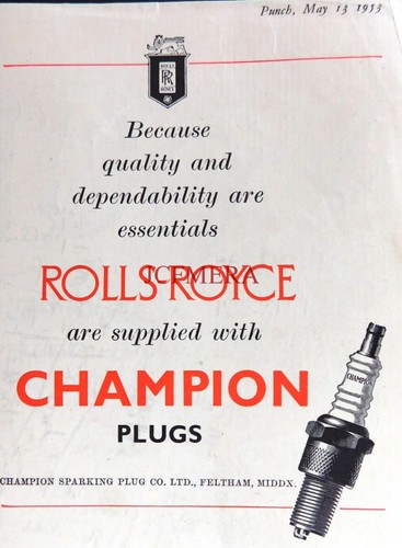 Champion spark plugs fitted - champion,