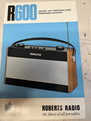 Roberts radio r600 advertising - radio,