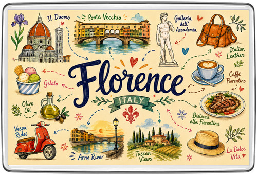 Florence italy fridge magnet - florence,