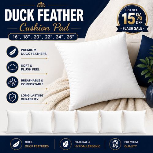 Cushion pads duck feather - pads,