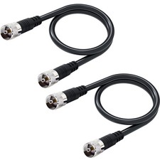 RG8x Coax Cable, 2 Pack 2ft CB
