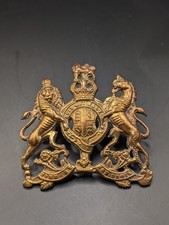 WORLD WAR 1 /WORLD WAR 2 BRITISH ARMY GENERAL SERVICE CAP BADGE - KINGS CROWN