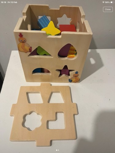 Wooden shape sorter toy 20 - shape,
