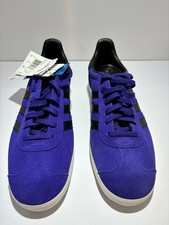 Purple Adidas Gazelles, 9