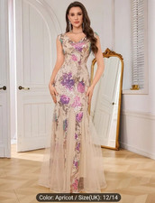 Maxi dress Bridesmaid evening gown multiway sleeveless Sequined formal infinity