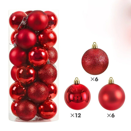 24pcs 6cm christmas - christmas, balls
