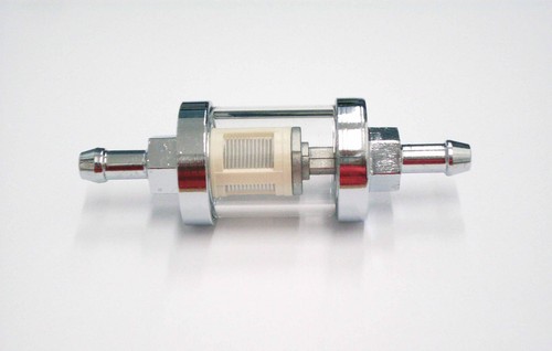 Metal fuel filter chrome - metal,