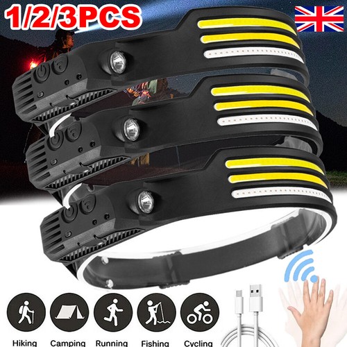 Cob led headlamp usb - 1/2/3,