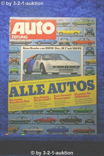 Auto zeitung bmw m1 - auto,