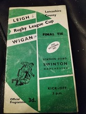 VINTAGE 1951 LANCASHIRE CUP FINAL LEIGH V WIGAN @ SWINTON 27TH OCTOBER