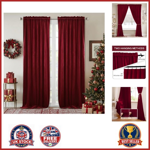 Soft velvet curtains - soft,