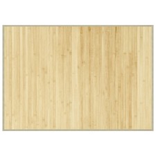 Rug Floor Mat Area Carpet Runner Rectangular Light Natural Bamboo vidaXL