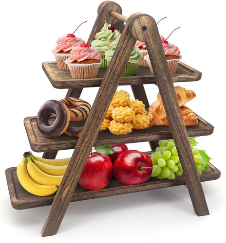 Tier wooden cupcake - tier,