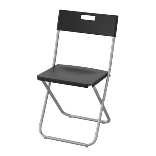 Ikea gunde folding chair black - folding,