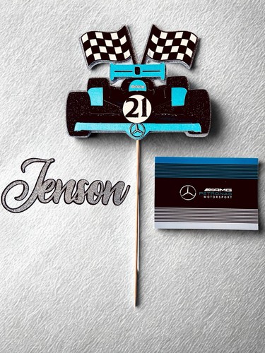 Mercedes cake topper - mercedes, f1