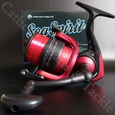 Sea Fishing Reel Sea Spirit Surf 70 Beach Pier Boat 20lb Red Line AP Fixed Spool