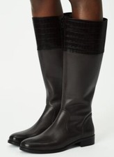 Womens hunter boots long  Croc Top Leather Boot size 7UK RTP 145£
