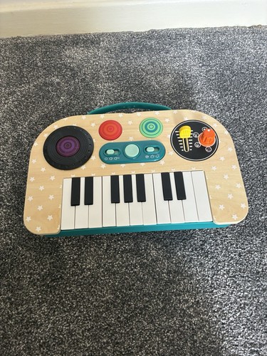 Wooden kids keyboard - wooden, /