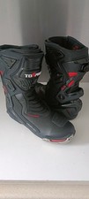 Toppro Mens Size 12 Black Leather Motorbike Boots
