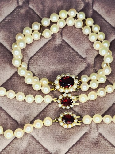 Akoya pearl garnet 338 carat - &,