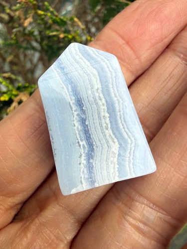 Blue lace agate crystal