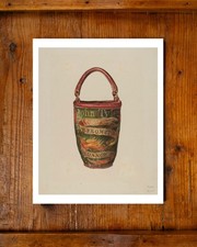Antique Leather Painted Fire