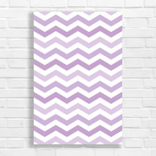 Pastel Chevron Purple Canvas