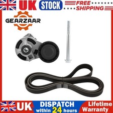 FITS FORD TRANSIT MK7 FAN DRIVE BELT &TENSIONER 2.4 RWD 2006-On WITHOUT AIR CON