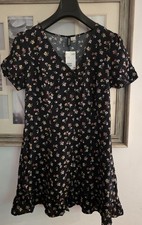 H&M NEW Black Floral Print