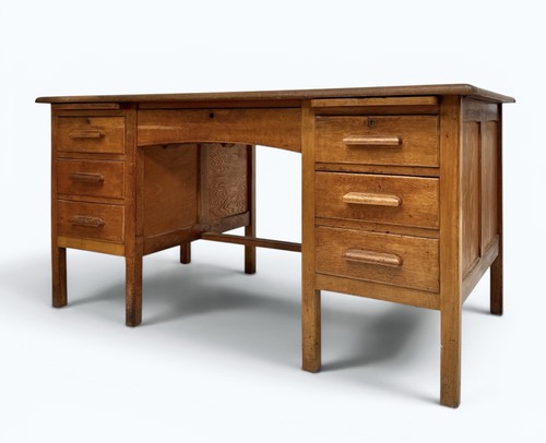 Large vintage oak twin - oak,