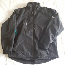 FORGAN ST ANDREWS Men's Black & Green Full Zip Golf Windcheater Jacket Size Larg