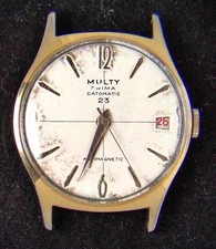 Multy Prima Datomatic Men's Manual-Wind Vintage Watch -- Running