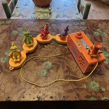 Teletubbies Tubby Pull Along Custard Train Spinning Carriages With Sounds Lights