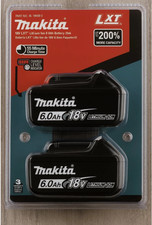 2 x Makita BL1860B-2 18V LXT