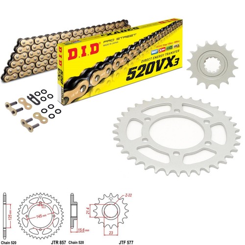 Tt600 chain and - chain, sprocket