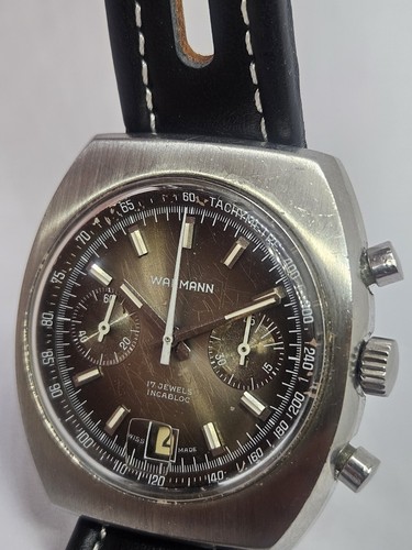 Vintage steel wakmann valjoux - vintage,