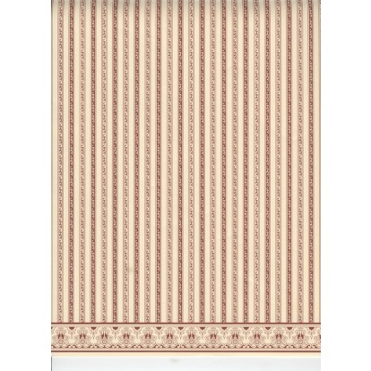Regency stripe red wallpaper - stripe,
